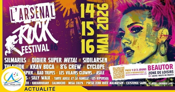 L’Arsenal Rock Festival revient à Beautor pour une 6e édition explosive !